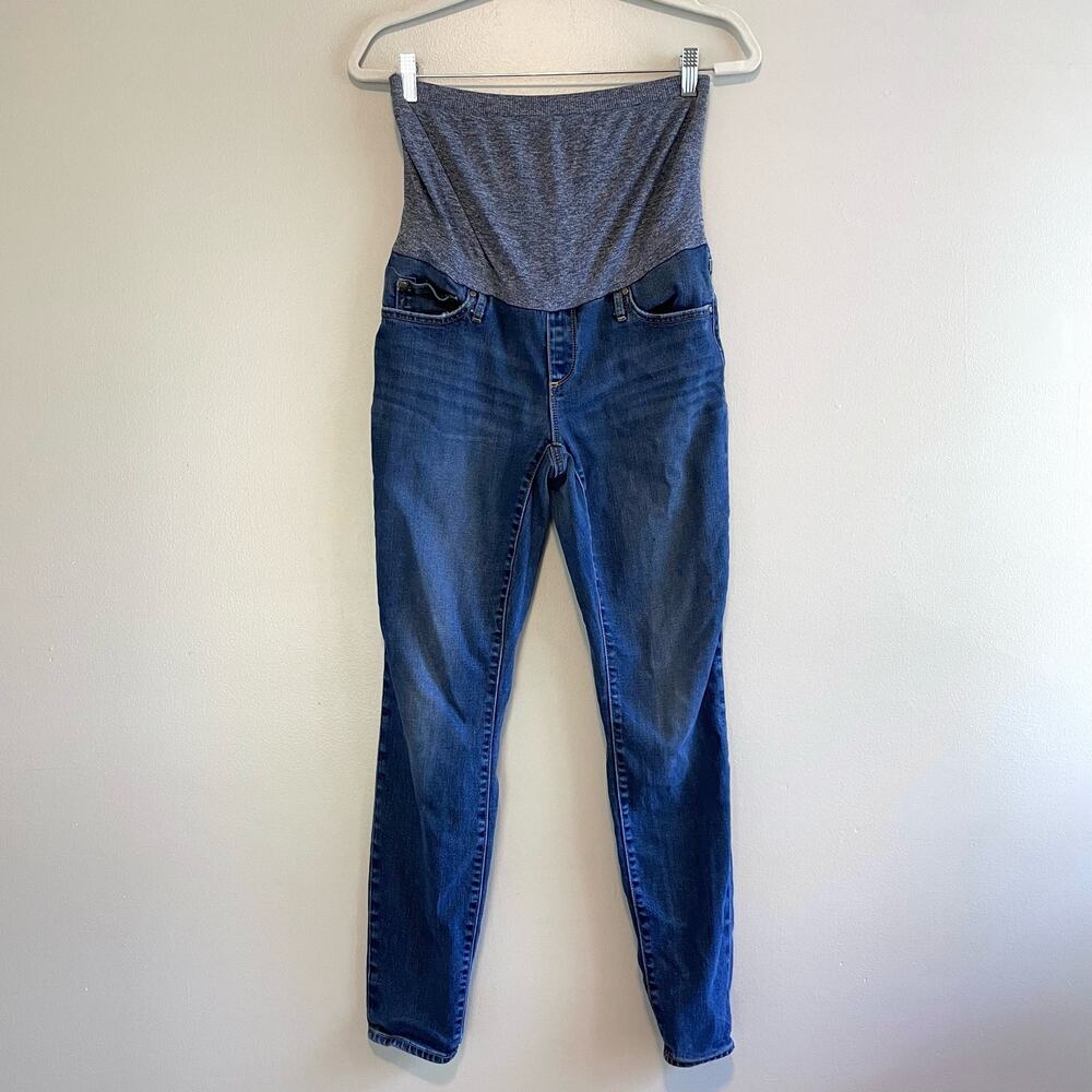 GAP Size 6 / 28R True Skinny Maternity Jeans Full Panel